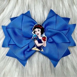 🎀 Disney Princess Inspired Snow White Hair Bow Barrette Clip 🎀